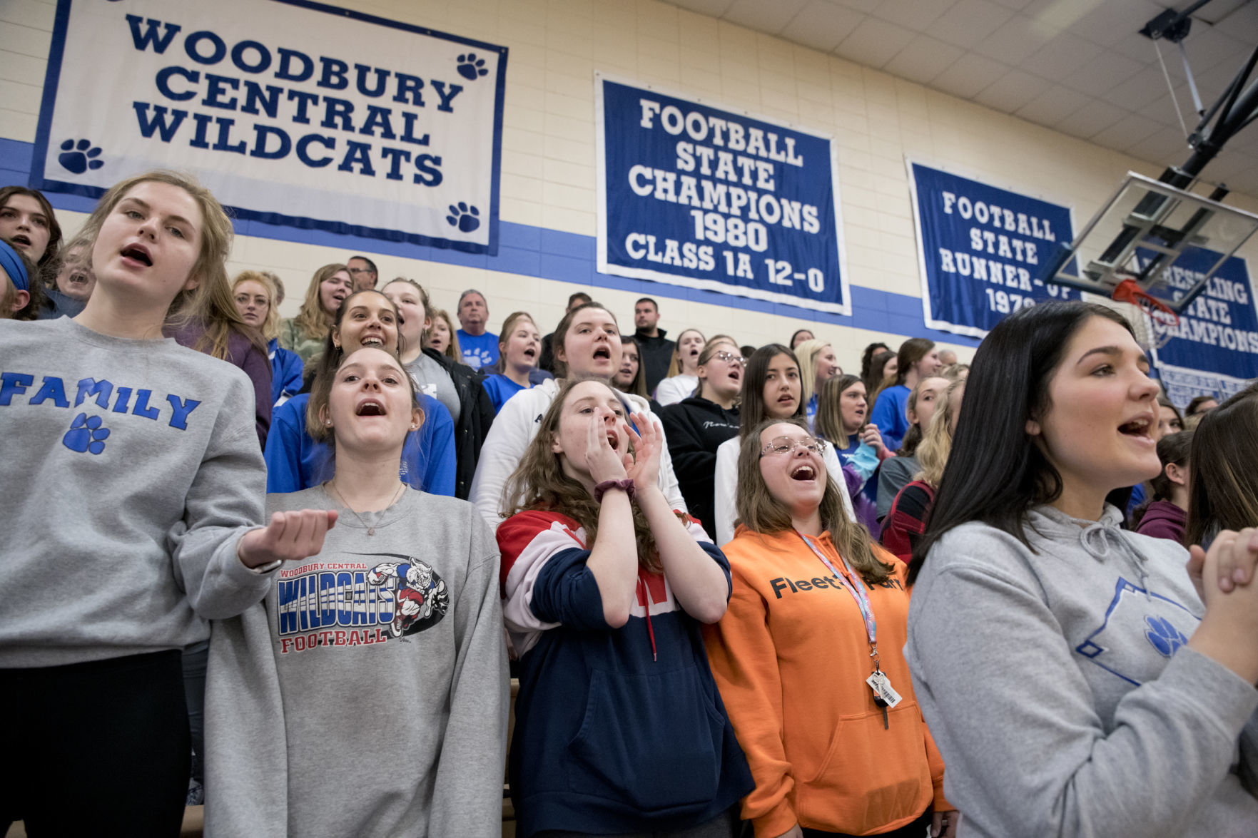Woodbury Central football sendoff
